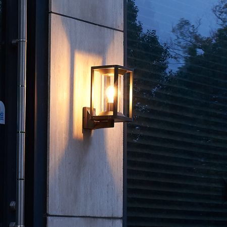 Lampe d'extérieur noire IP65 résistante aux intempéries E27 KAMPEN