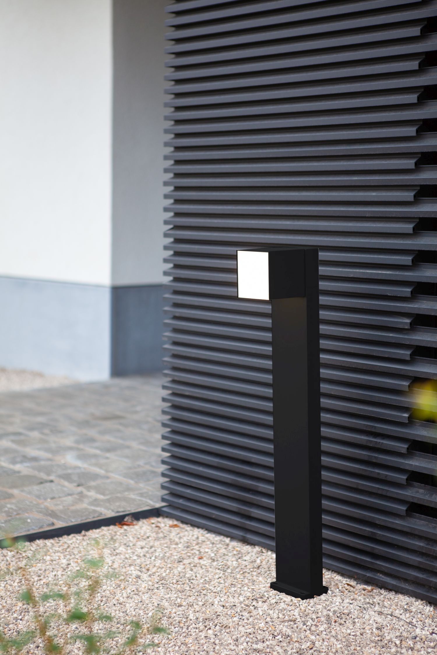 Luminaire d'allée LED Noir IP54 500 lm 3000 K mobile