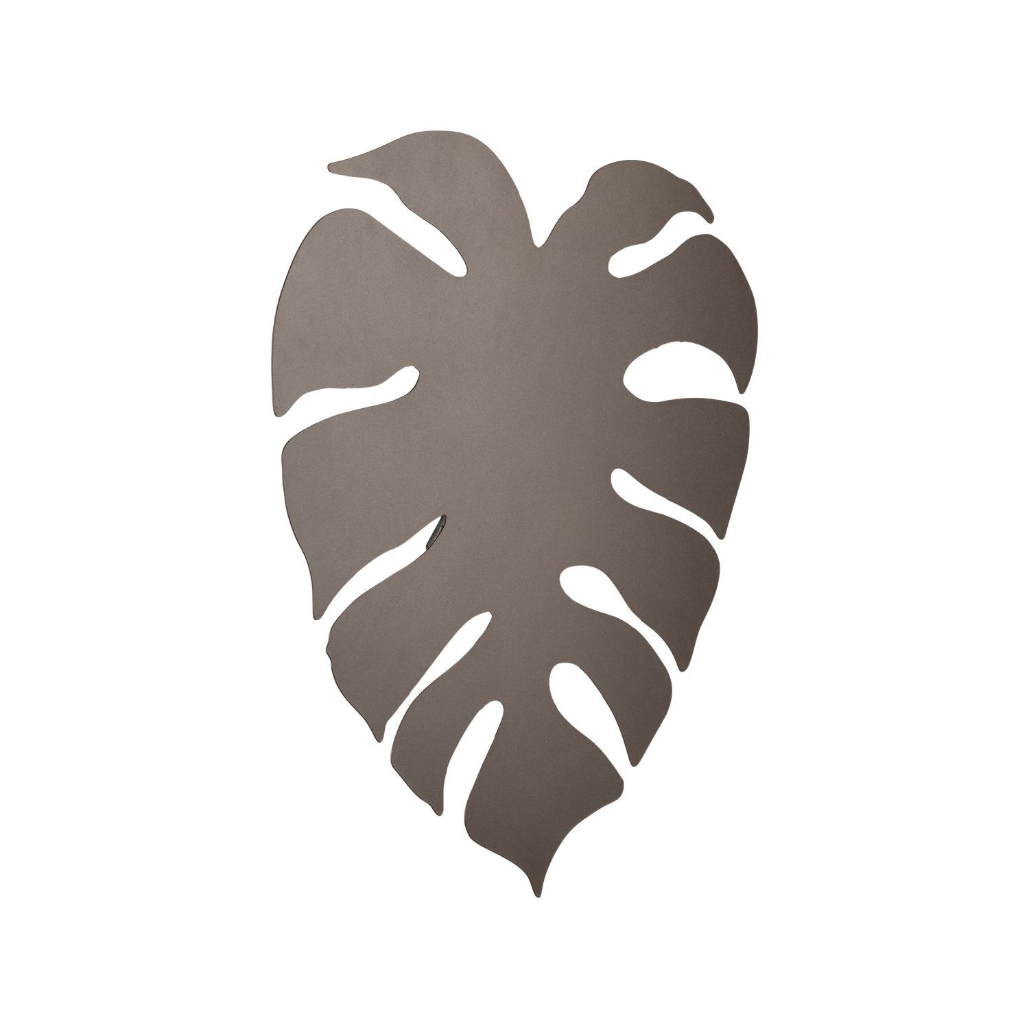 Applique murale marron H : 40 cm 3x G9 feuille indirecte métal