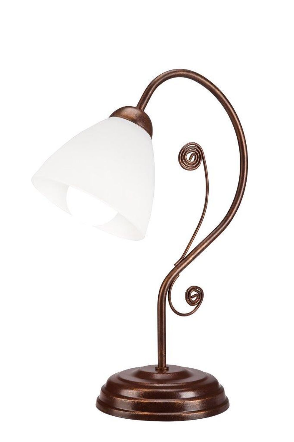 Lampe de table Shabby Marron Rustique 39cm Lampe en métal