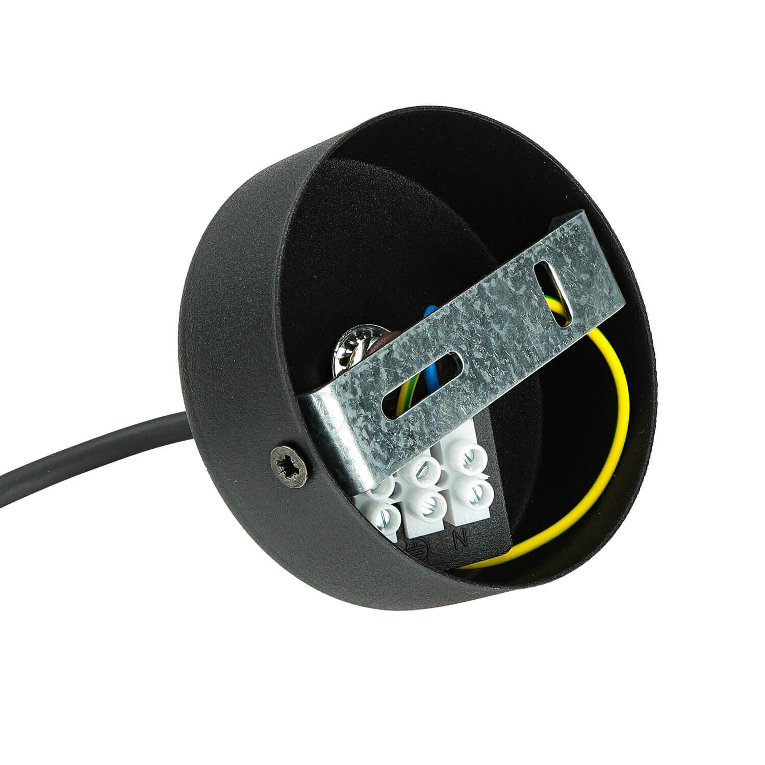 Lampe à suspendre tissu métal E27 en noir marron Adapter, Elektronik, Elektrisches Gerät, Mikrophon, Eishockey-Puck