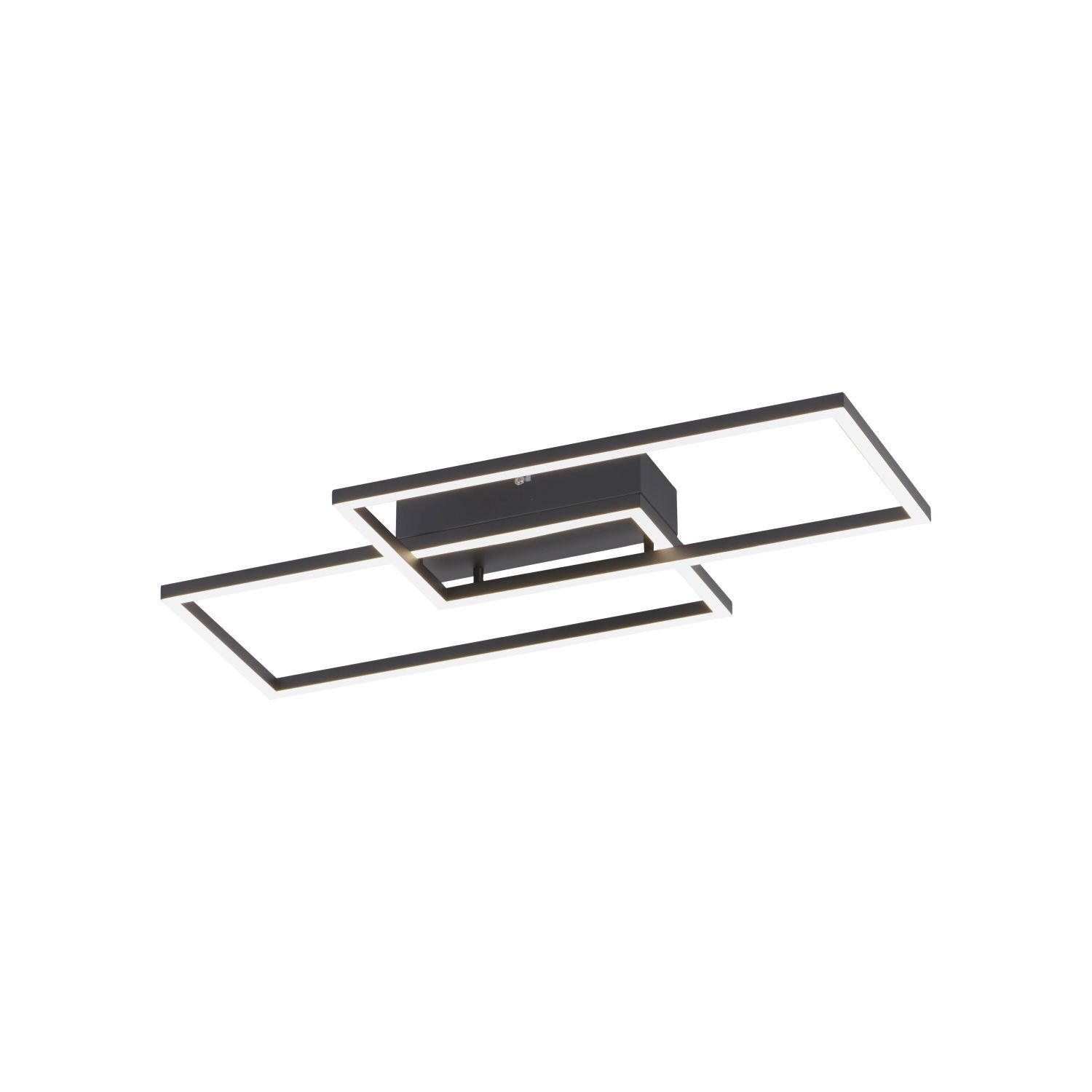 Schwarze LED Deckenleuchte Metall L:60,5 cm 2700-5000 K Deckenleuchte