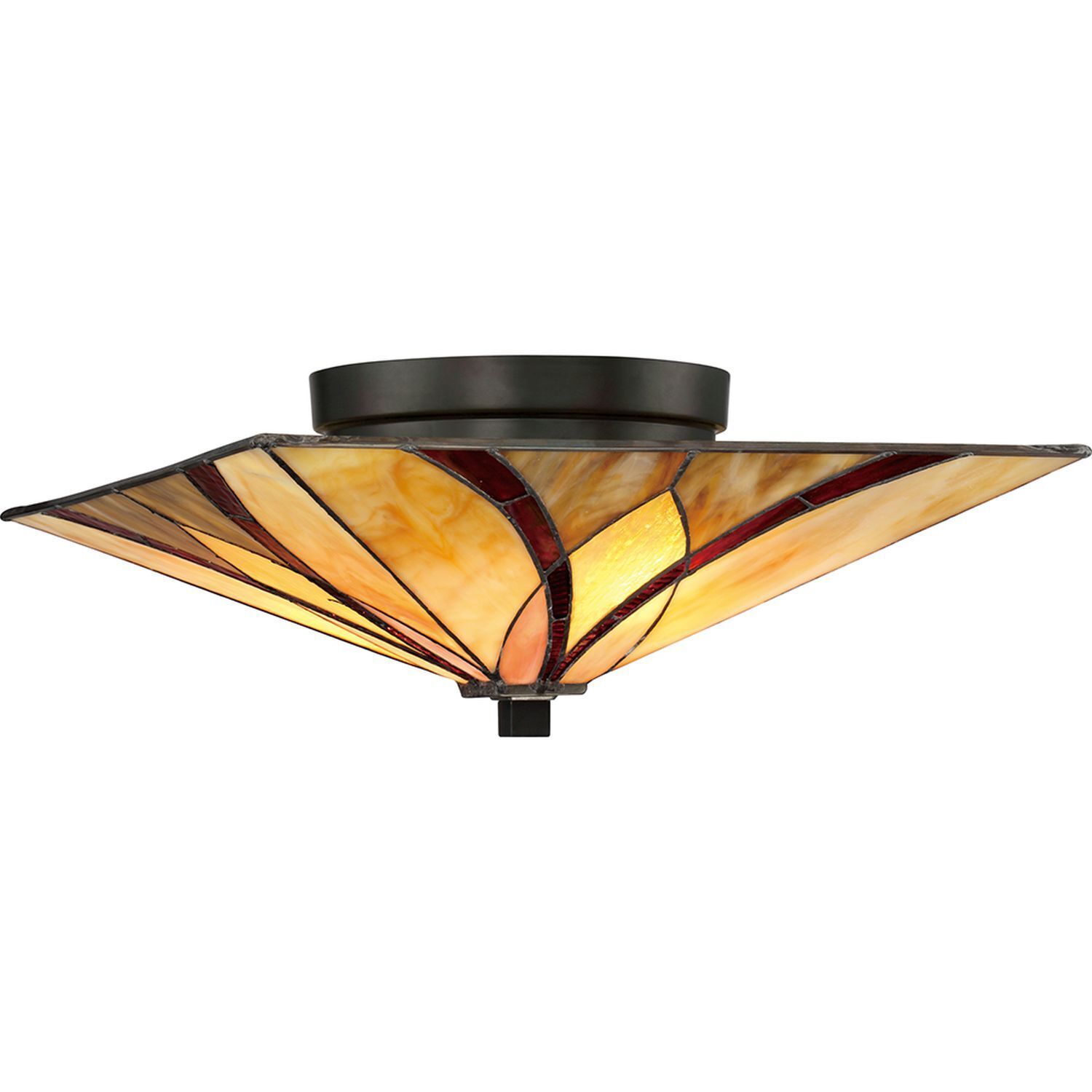 Carré Tiffany Lampe plafond Premium Design