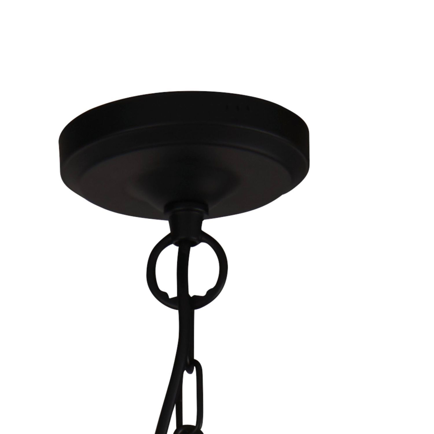 Lampe à suspendre Noir Clair L : 30 cm E27 Verre Métal E27