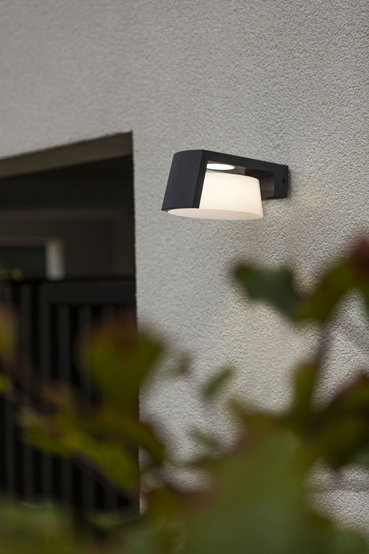 Applique LED aluminium anthracite L:16 cm IP44 1000 lm