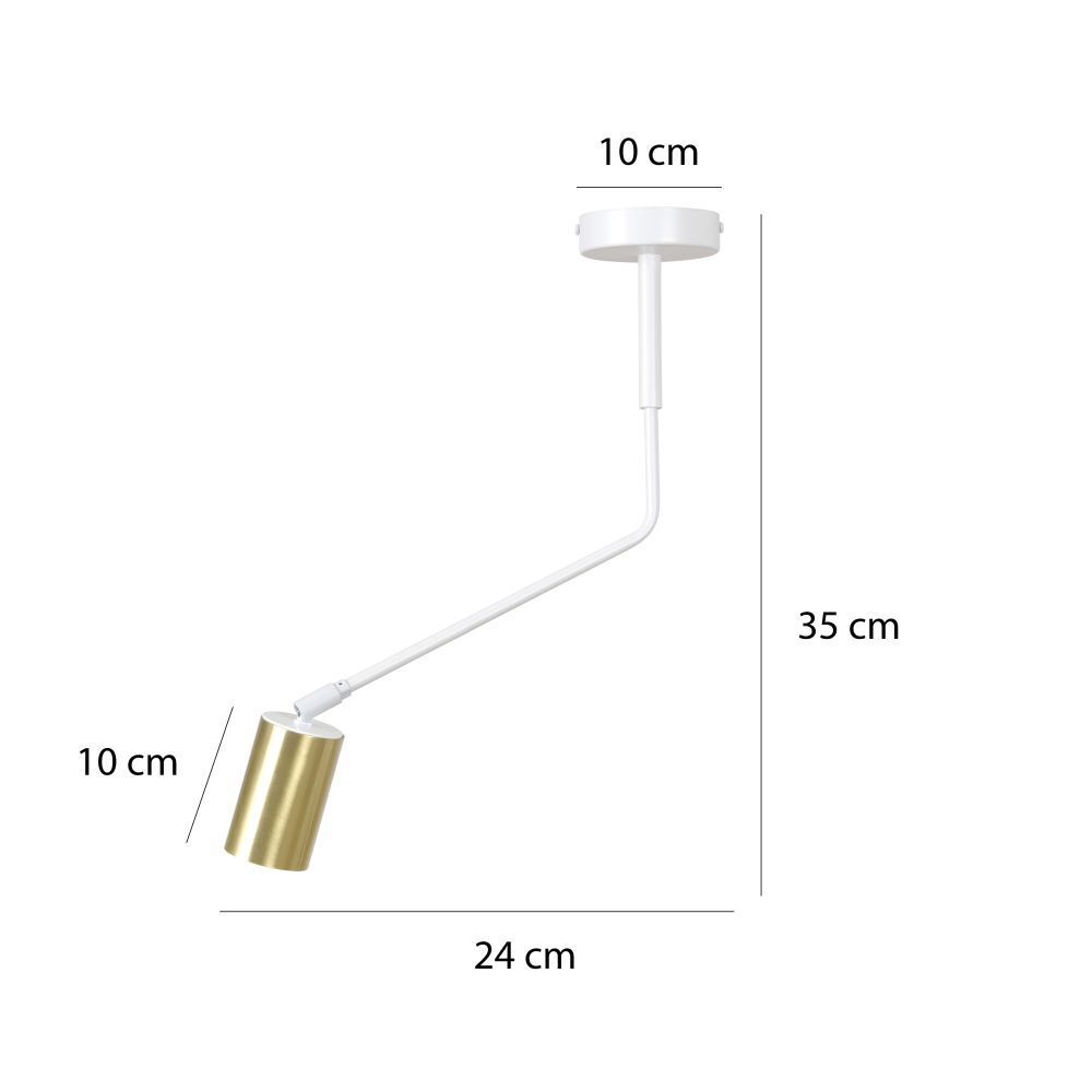 Spot de plafond blanc or GU10 Moderne Salon