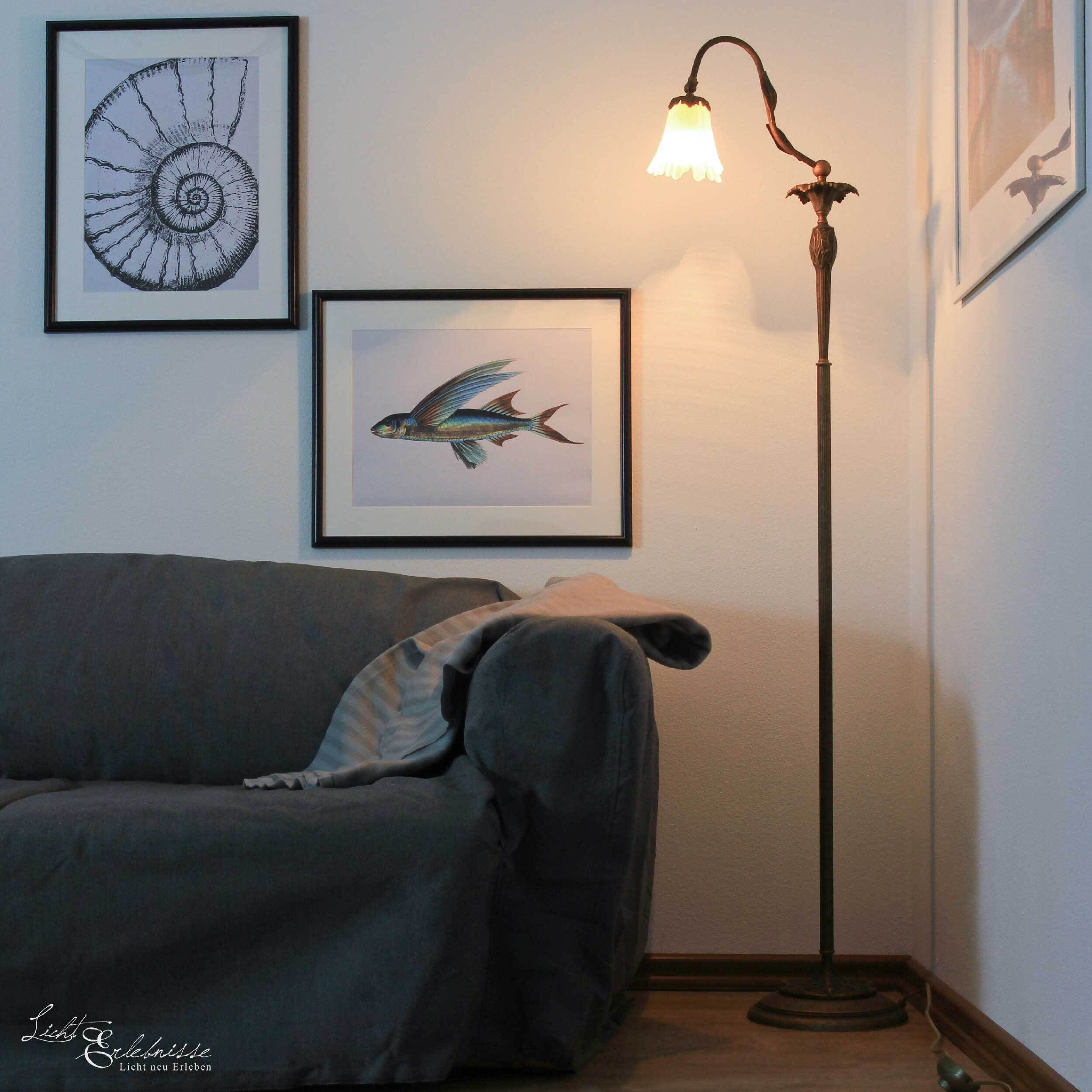 Lampadaire floral blanc Lampe, Stehlampe, Mobiliar