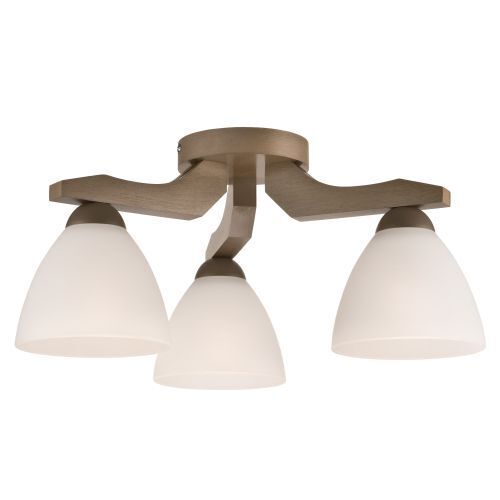 Plafonnier BATORY Bois 3-flmg Moderne Salon