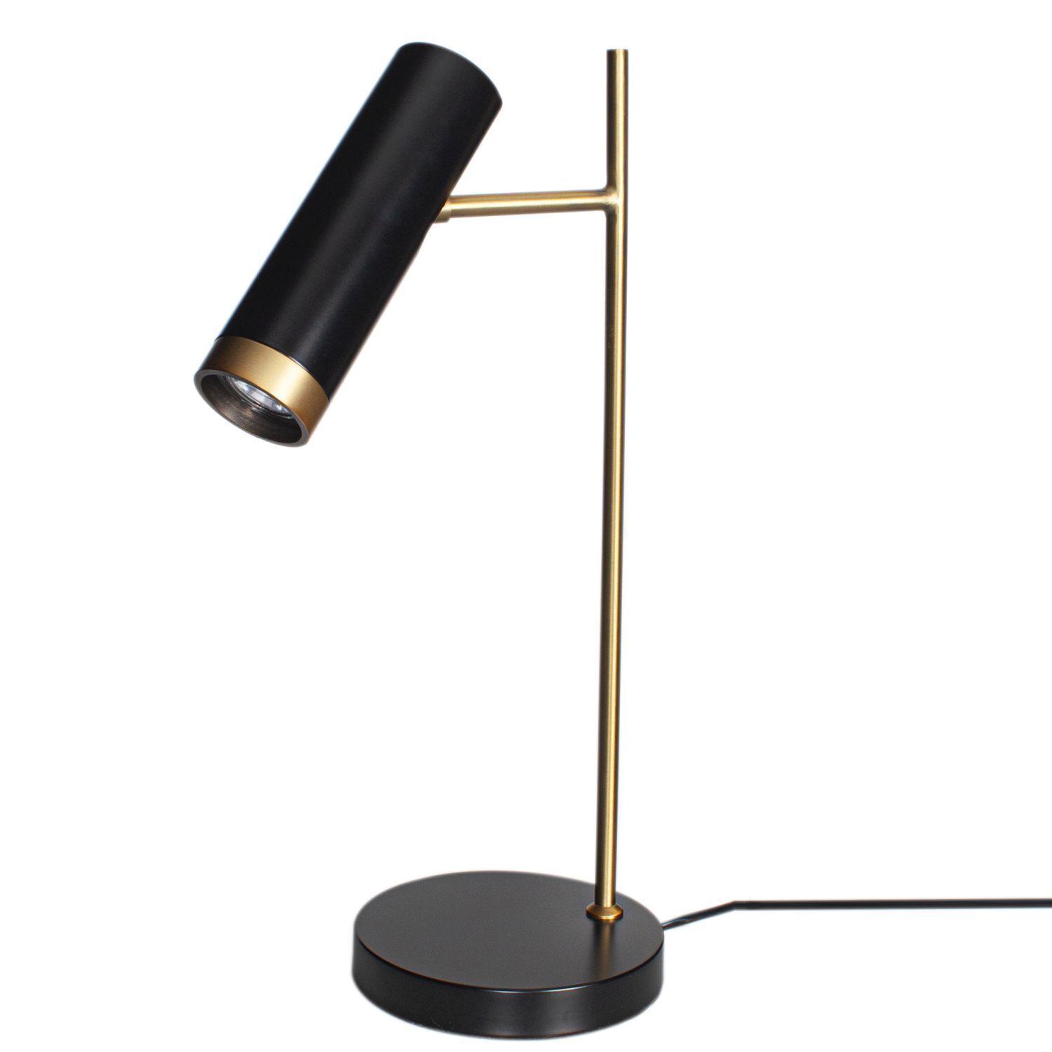 Lampe de bureau or noir 49 cm métal GU10 réglable Lampe, Tischlampe