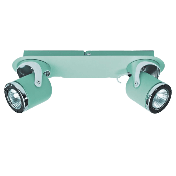 Spotlights, Track lighting, Grün, Doppel-Spotlight, Deckenmontage