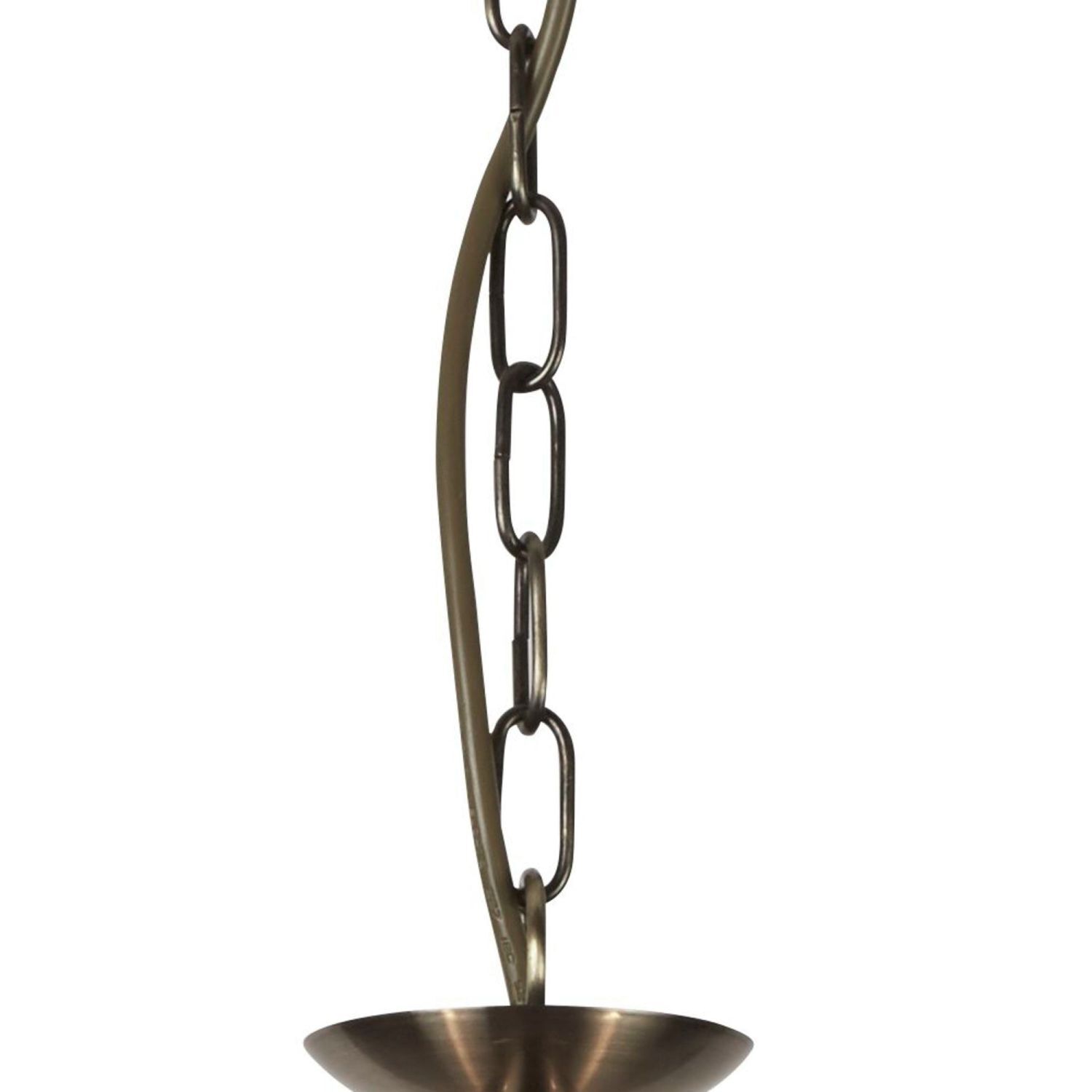 Lampe à suspendre laiton antique transparent Ø 56 cm métal verre 3x E27