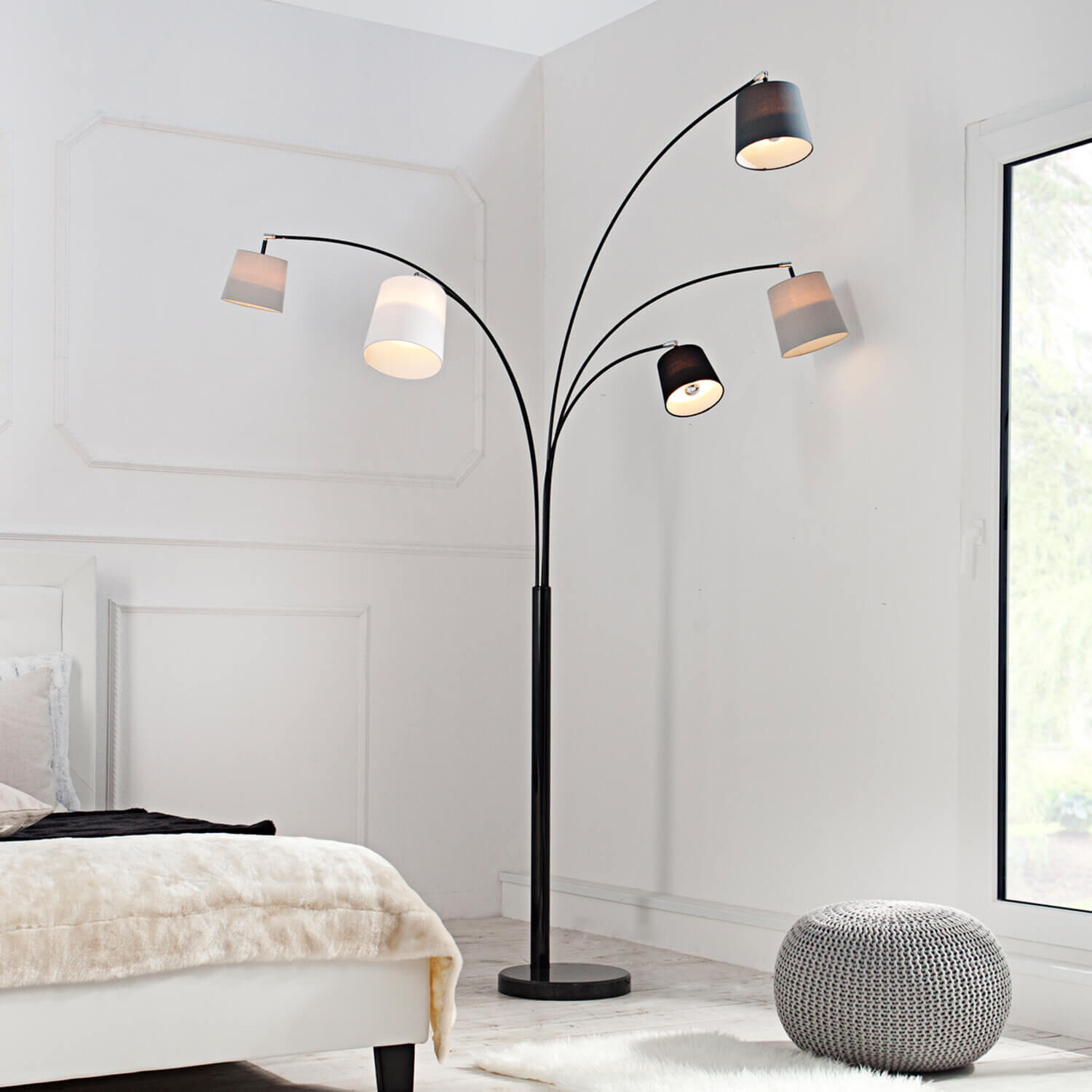 Lampadaire stylé Design moderne 200cm flexible Lampe, Stehlampe