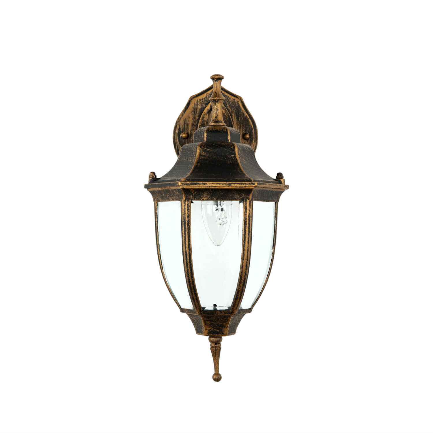Lampe d'extérieur rustique noire cuivre LYON Lampe, Leuchte