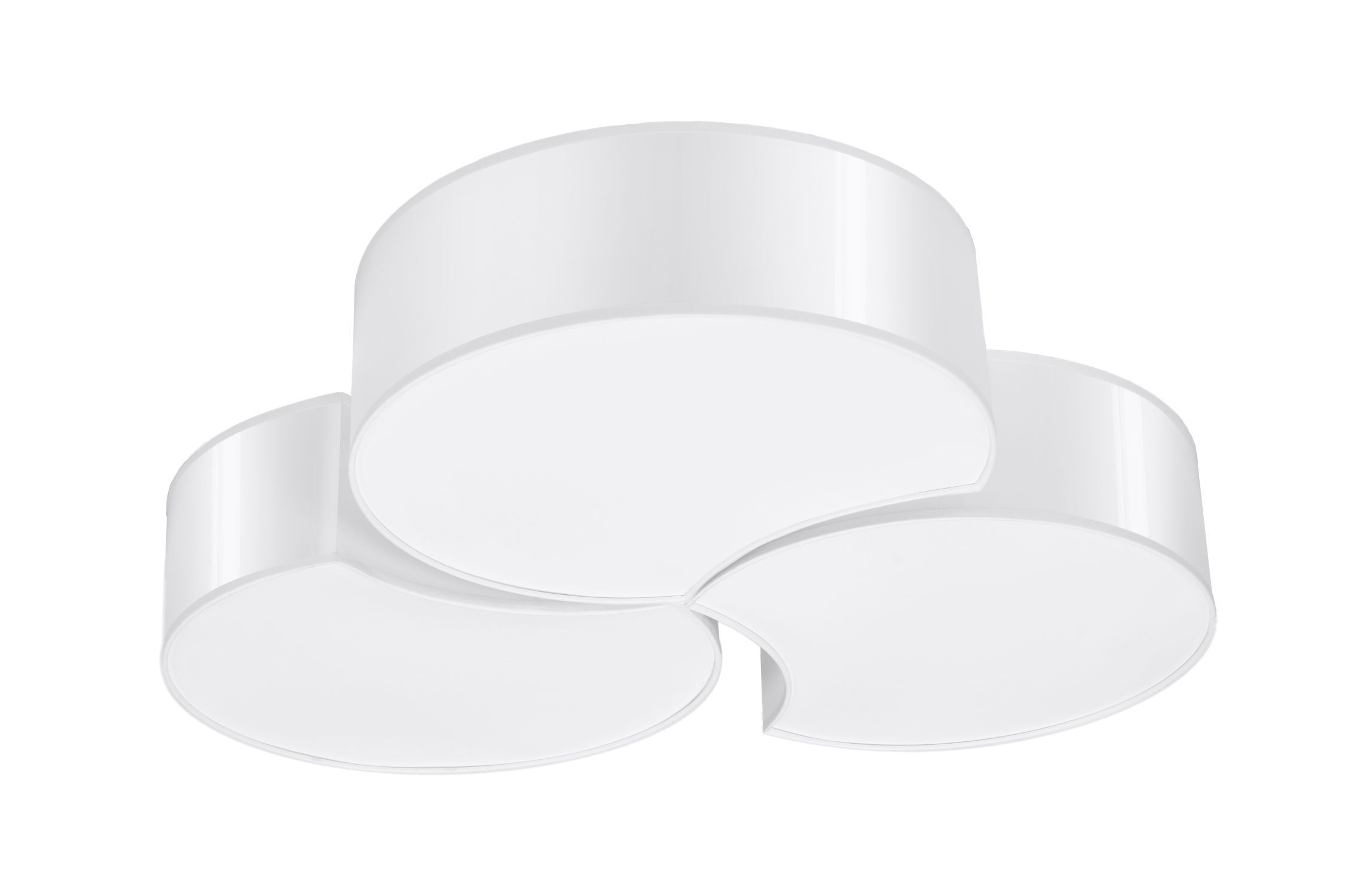 Plafonnier Blanc Moderne faible éblouissement 6x E27 décoratif
