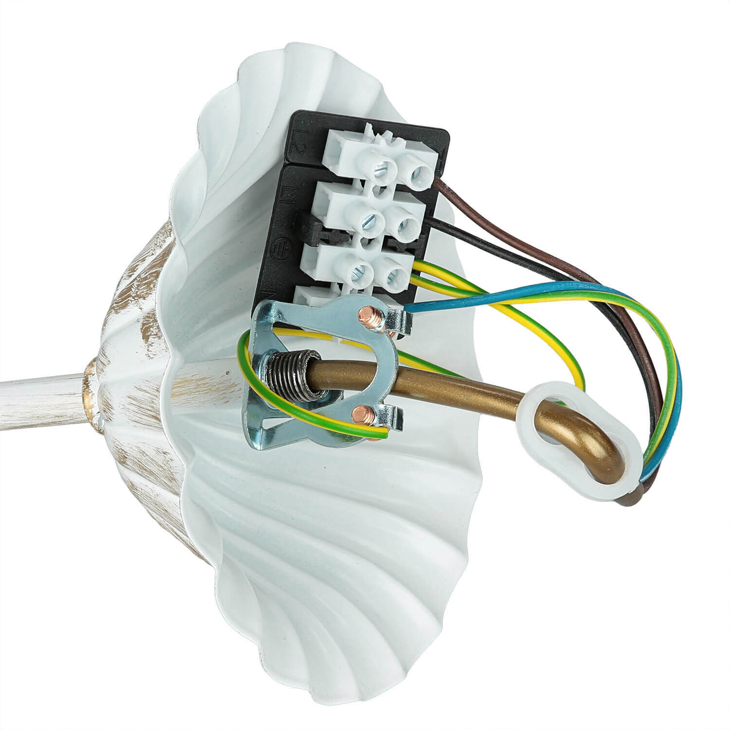 Tissu Lampe à suspendre avec motif baroque GANARA Lampe Tissu Lampe à suspendre avec motif baroque GANARA Lampe