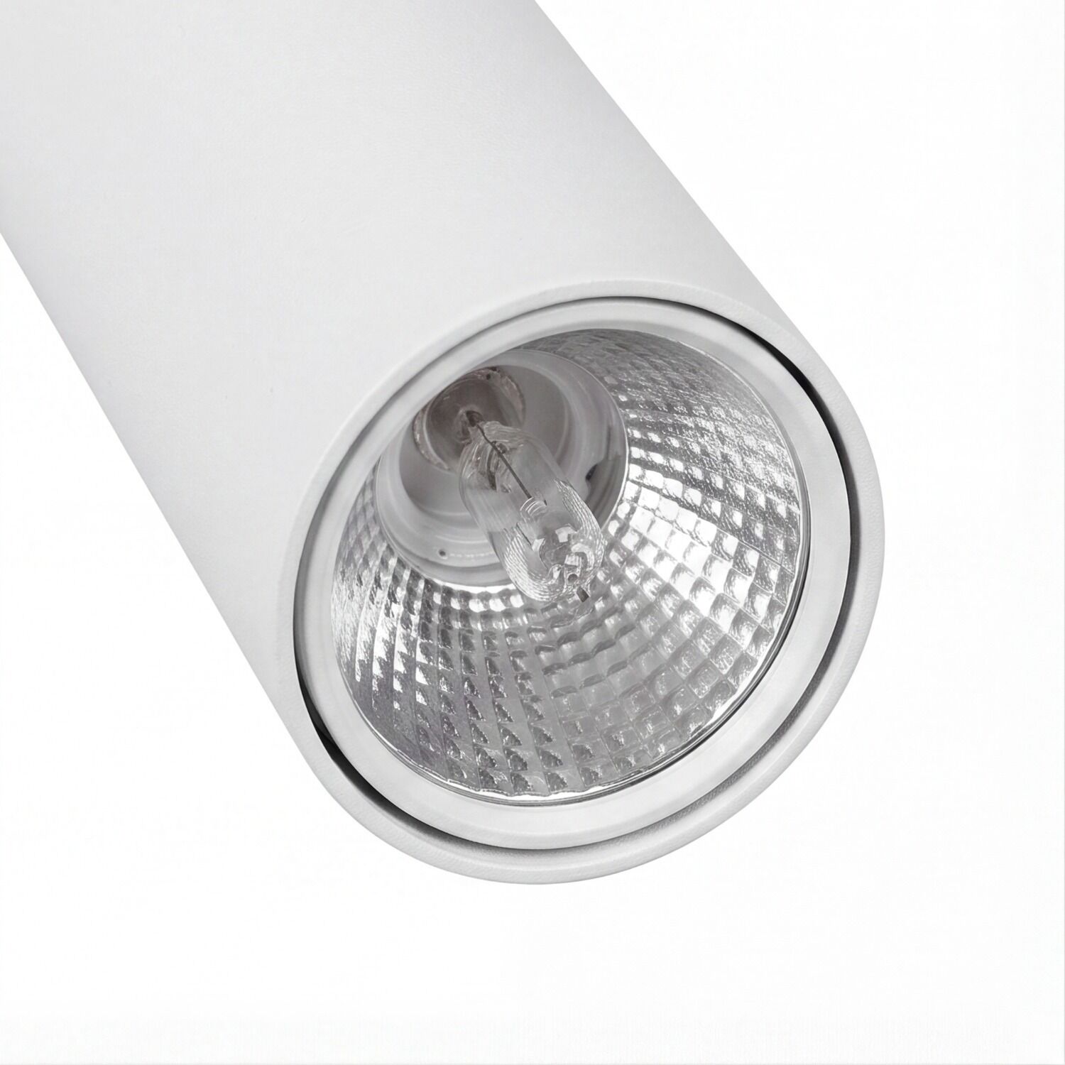 le13413-stehlampe-wohnzimmer-innen-metall-modern-gu10-ip20-weiss-04 Spotscheinwerfer, Aufbauleuchte, Weiße Optik, GU10 Glühbirne, Metallreflektor