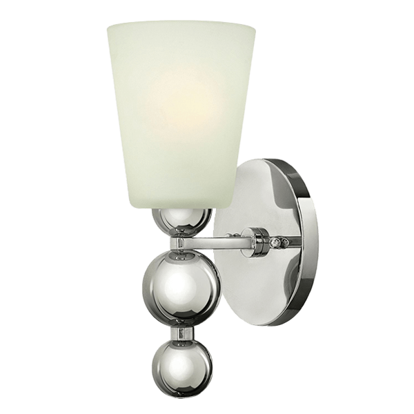 Wandlampe, Beleuchtung, Chrom, Glaskugel, Nachttischlampe