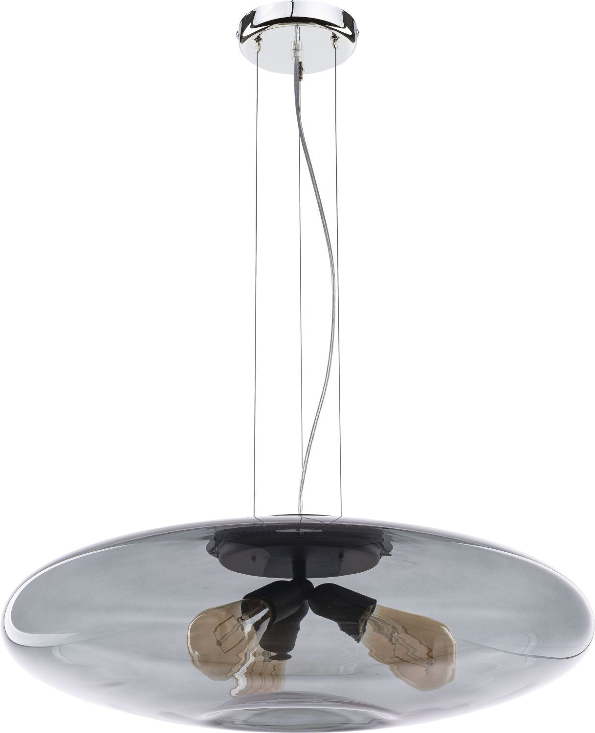 Lampe à suspendre en graphite 3-flmg ronde Lampe table à manger Lampe, Kronleuchter