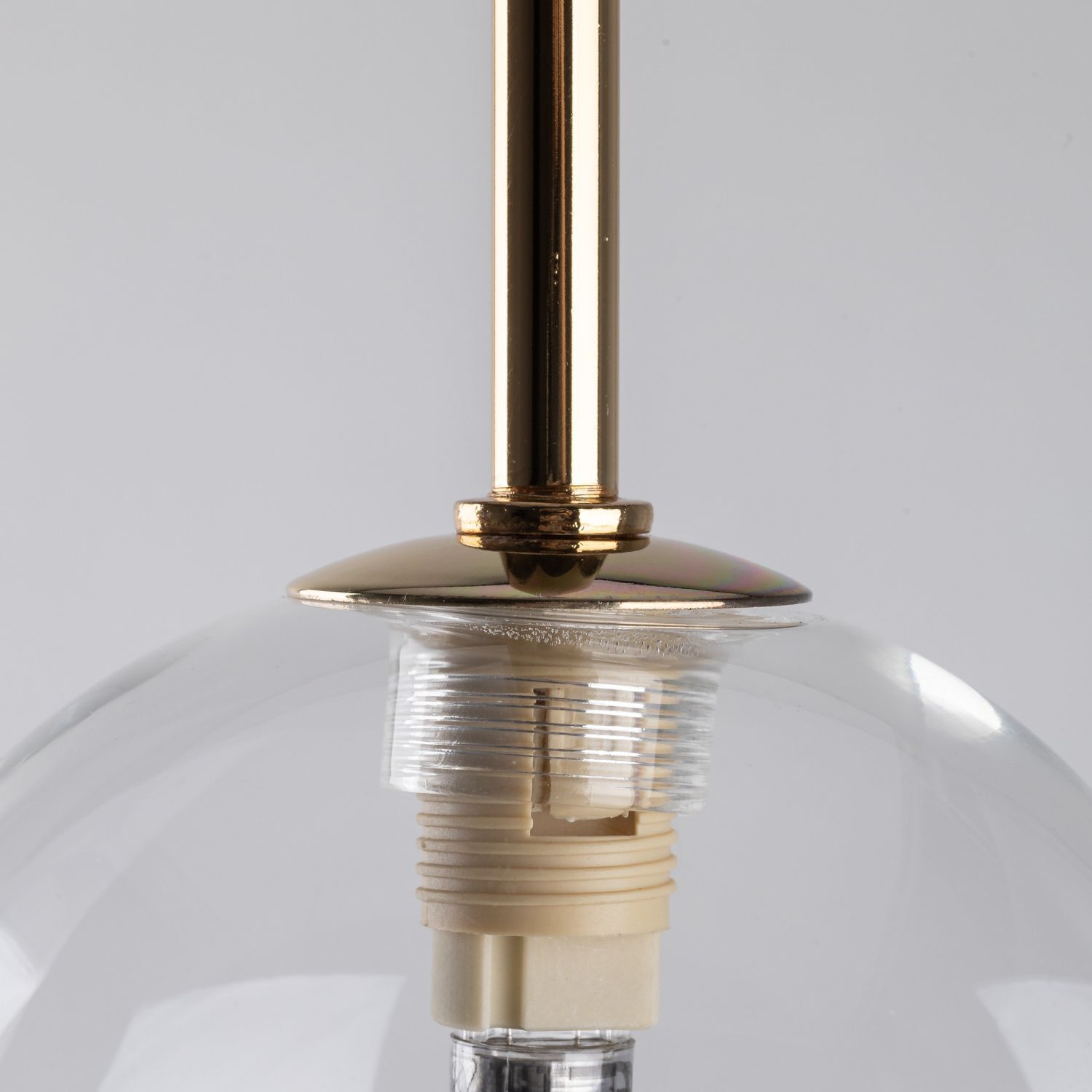 Hängeleuchte Glas Kugel Ø 12 cm schmal höhenverstellbar Licht, Lampe