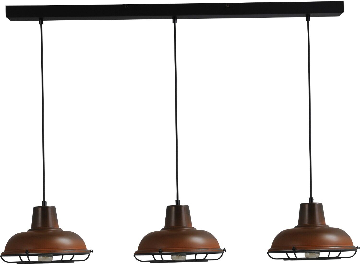 Lampe à suspendre en rouille brune