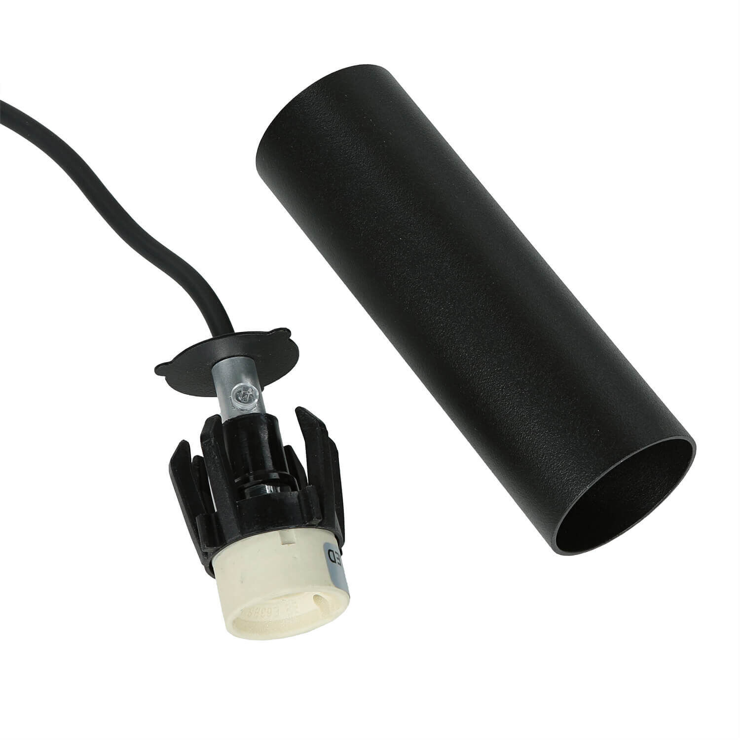 Suspension Noir GU10 R35 Ø 4 cm Métal Moderne