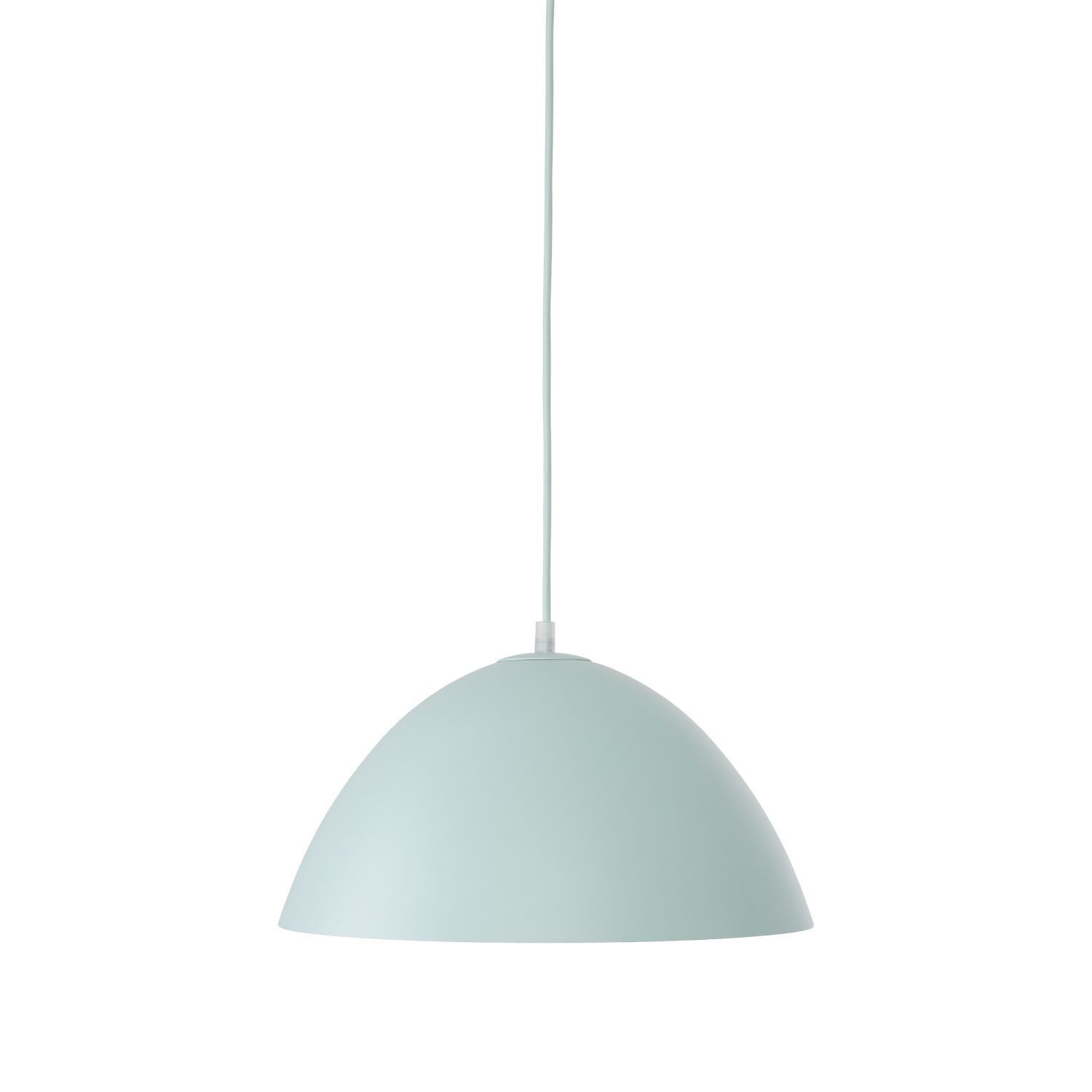 Suspension métal E27 ronde Ø 34 cm H : max. 165 cm Menthe
