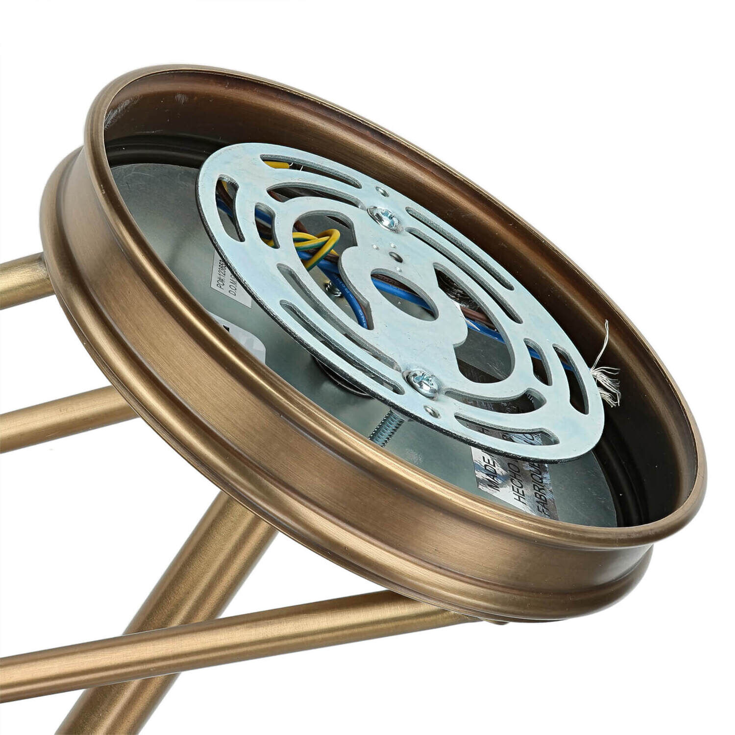 Elégant plafonnier en verre Art Nouveau rond salon Maschine, Sprach, Leichtmetallfelge, Rad, Rolle