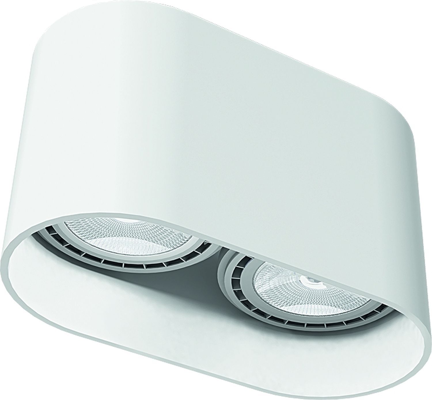 Projecteur Blanc Ovale 2flmg