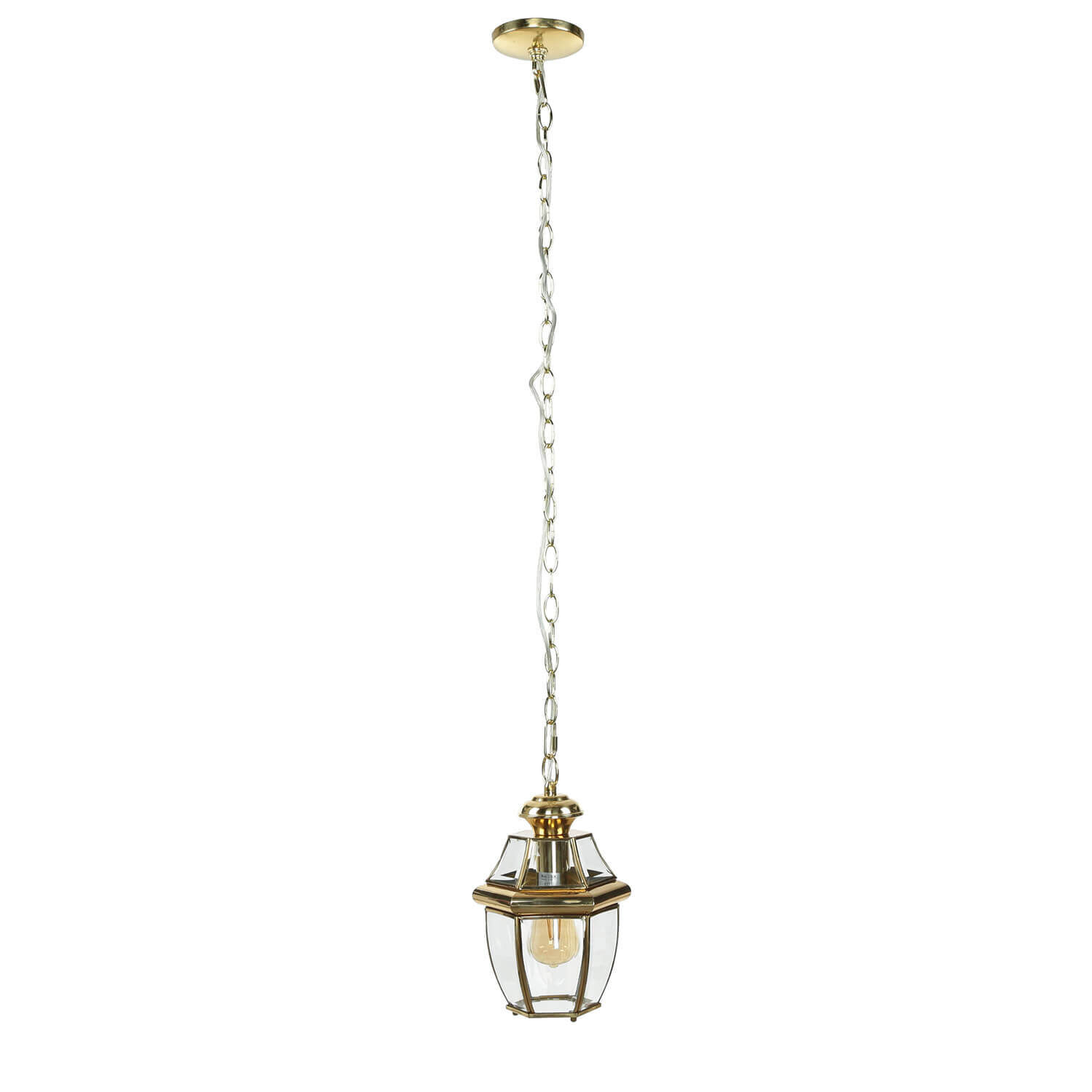 Suspension d'extérieur laiton verre vintage design E27