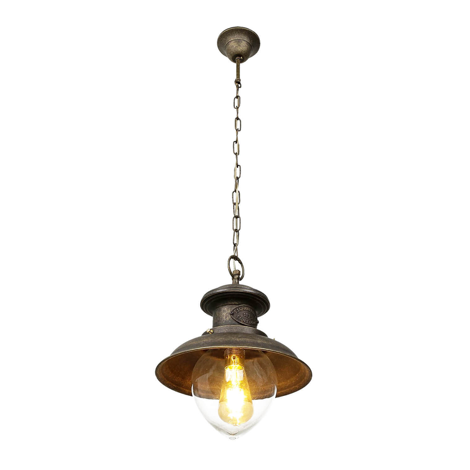 Lampe à suspendre Laiton véritable Travail manuel antique Leuchte, Lampe, Kronleuchter, Deckenleuchte