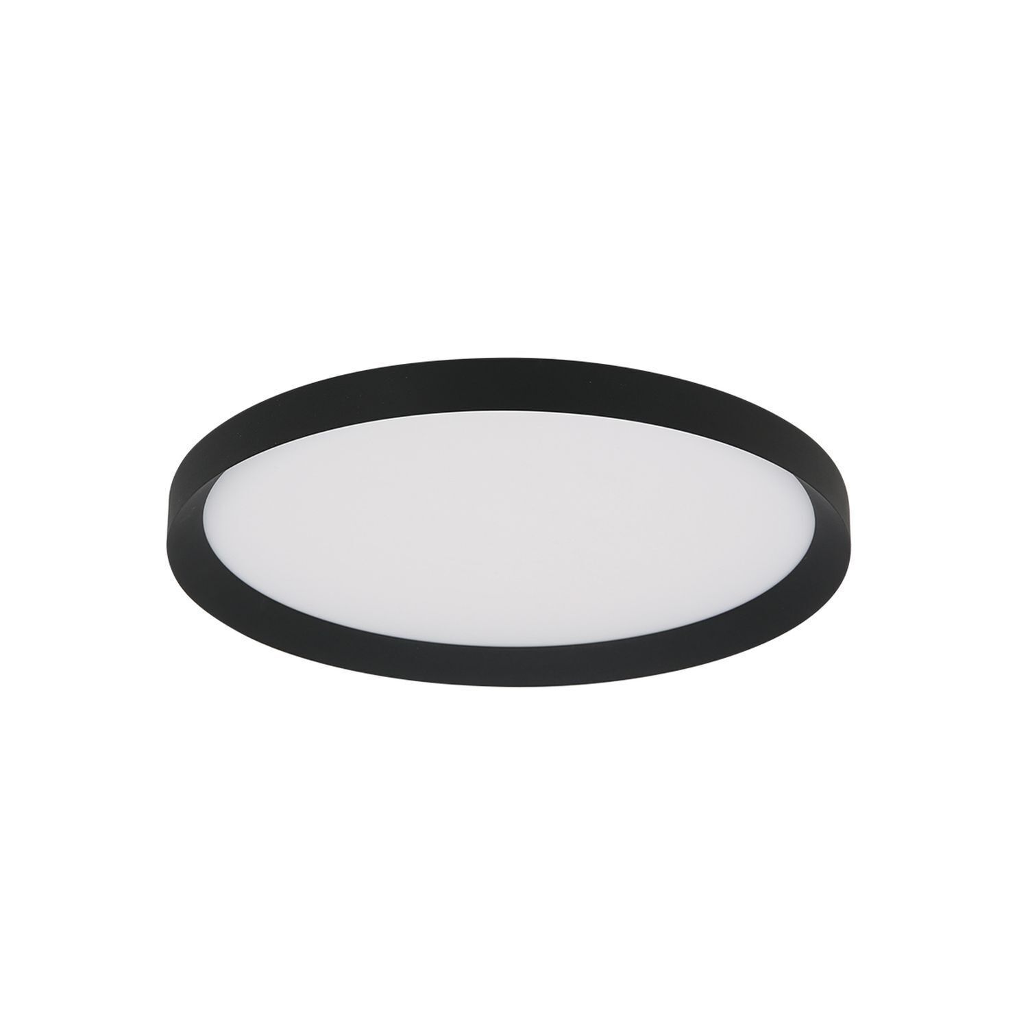 Plafonnier LED noir blanc L:40 cm 2700 K rond