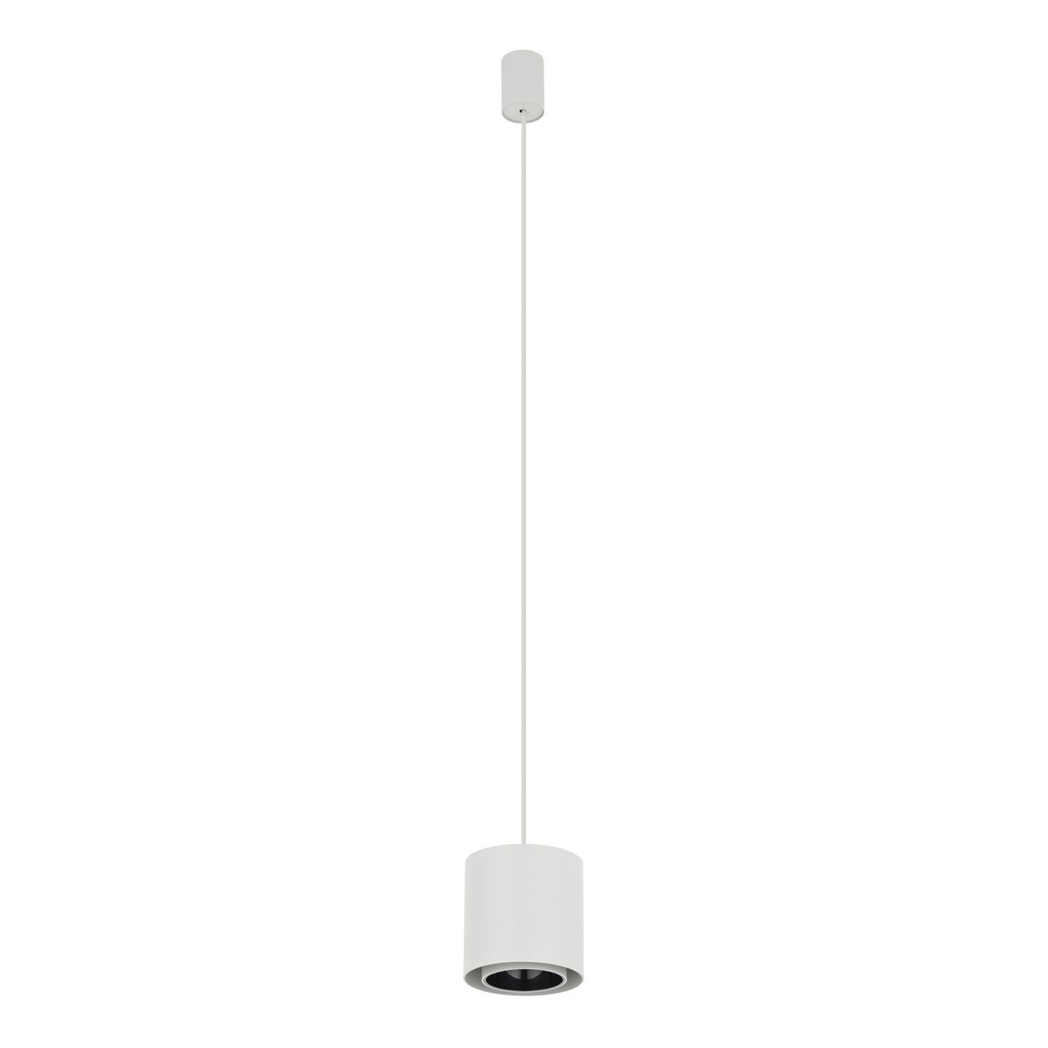 Suspension ronde en métal GU10 jusqu'à 10 W Ø13 cm Blanc