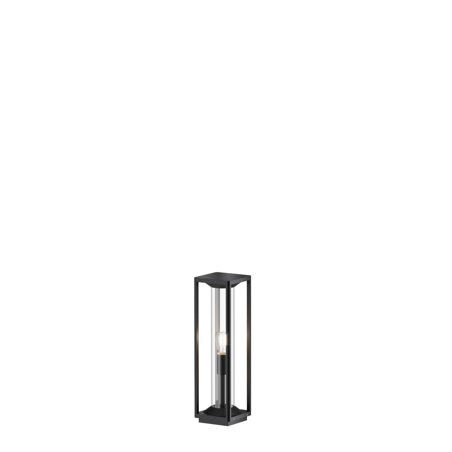 Borne d'éclairage aluminium hauteur 50 cm IP54 graphite E27 Lampe