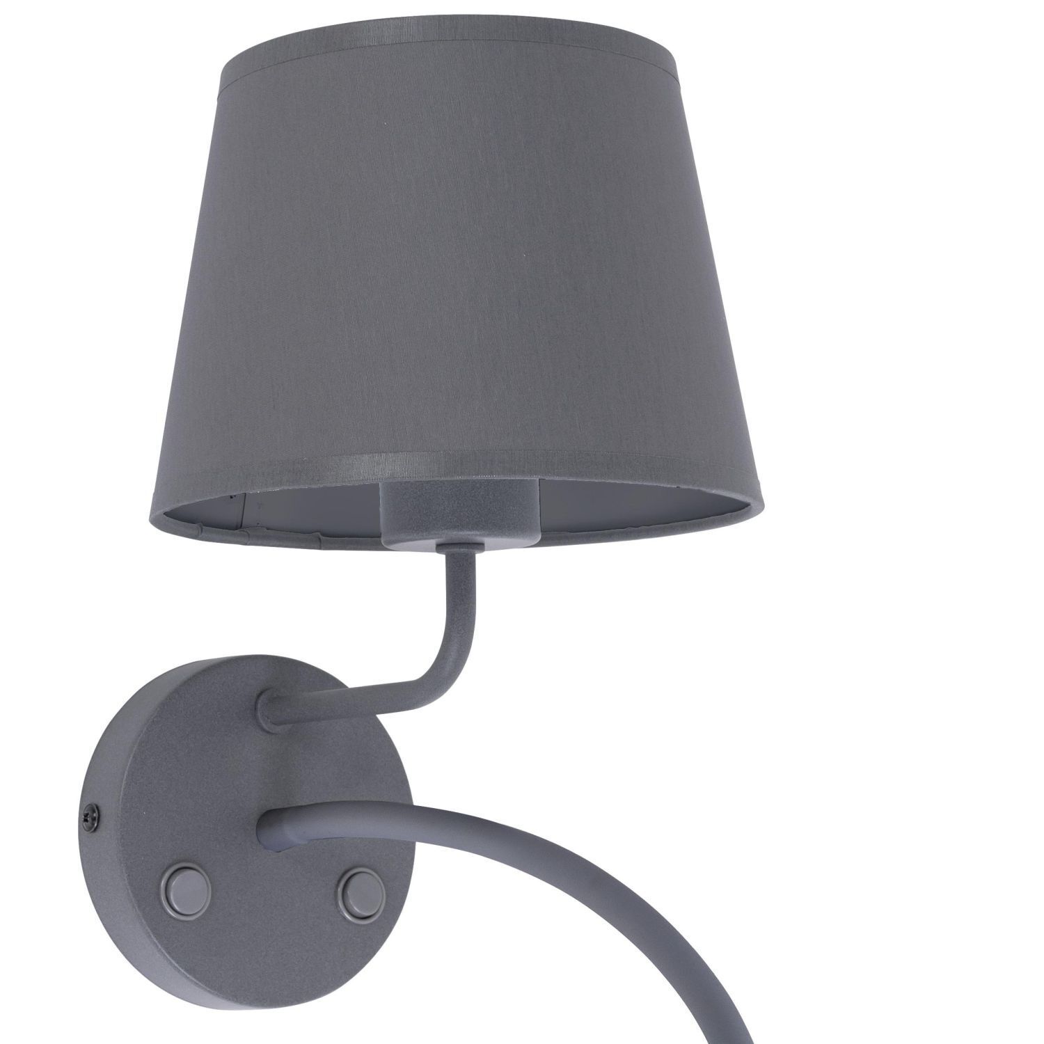 Applique grise avec lampe de lecture extra GU10 Ø16cm