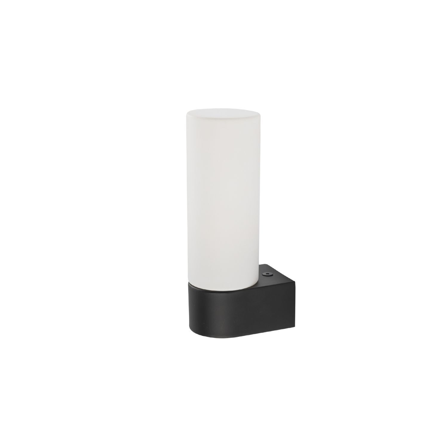 Applique noire anti-éblouissement verre métal G9 IP44 L:5 cm