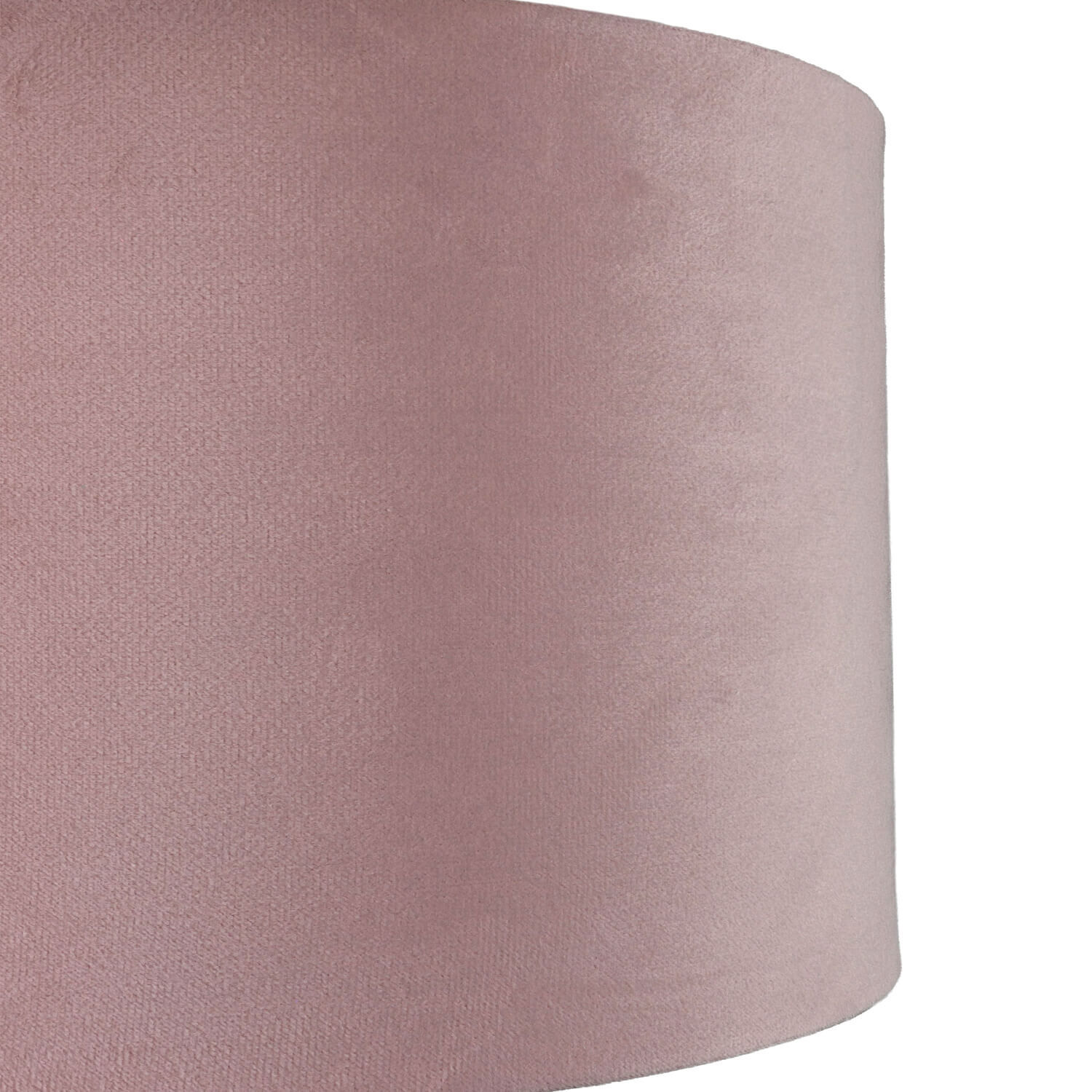Abat-jour velours D : 28 cm en rose argent rond Lampe, Lampenschirm