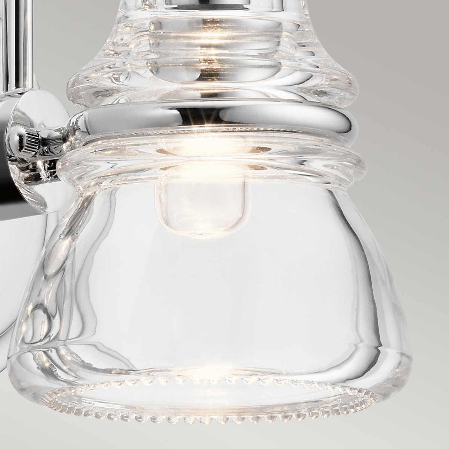 Applique murale Salle de bain LED G9 IP44 H : 16,3 cm Chrome poli