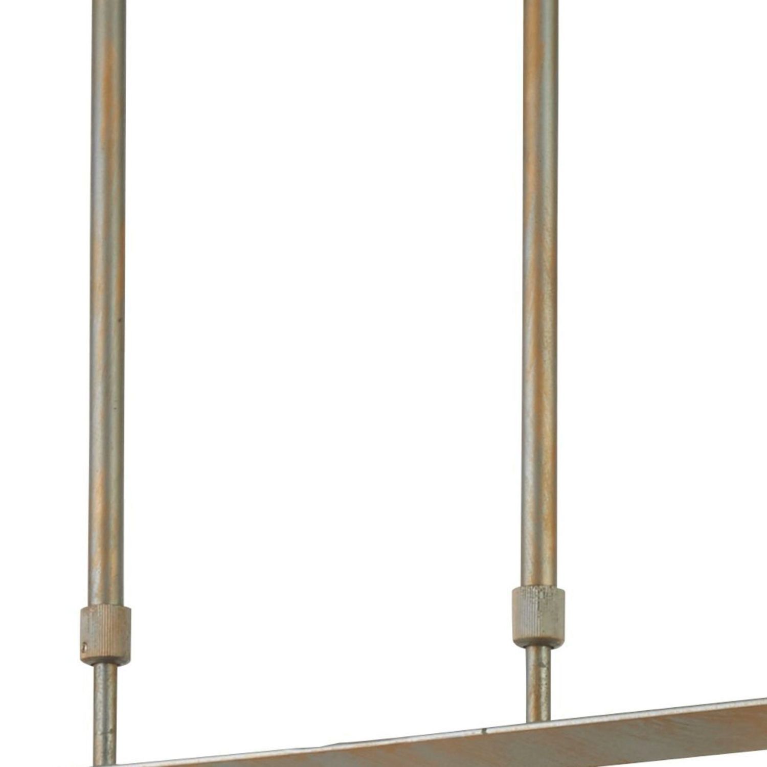 Suspension métal allongée L : 90 cm en argent-or E27