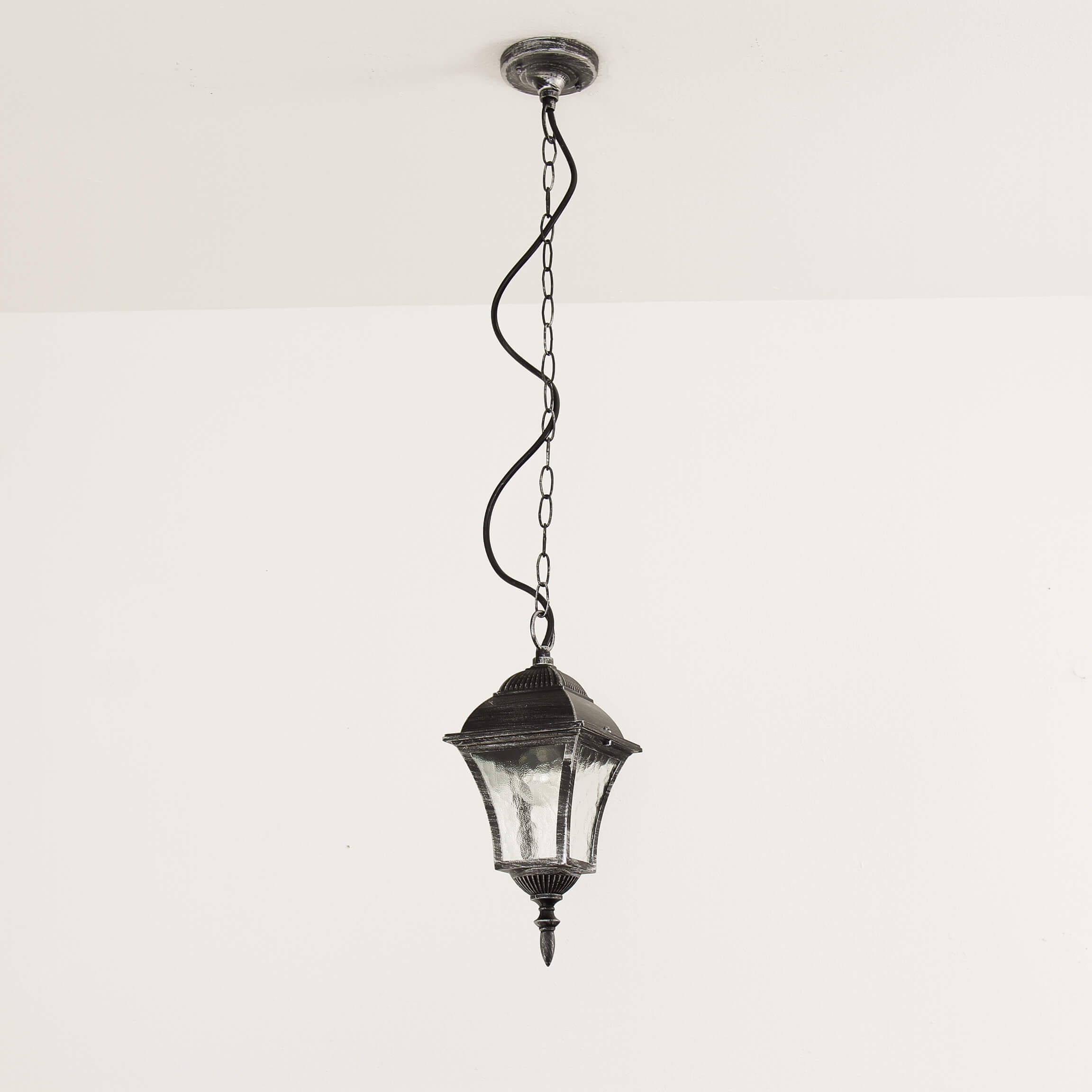 Suspension d'extérieur Argent antique résistant à la pluie TOSCANA Lampe, Kronleuchter
