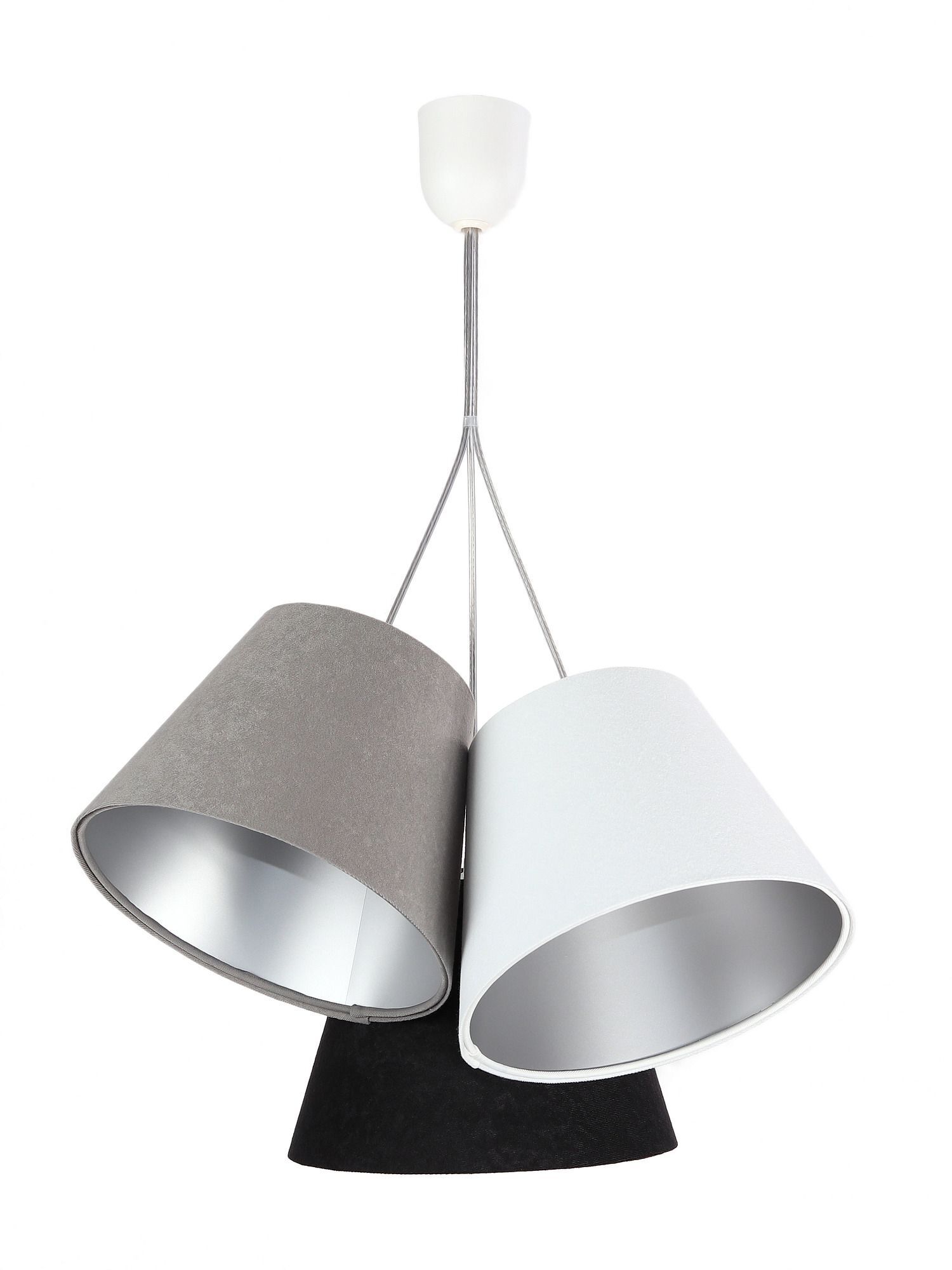 Suspension Rétro Gris Argent Noir 3-flmg