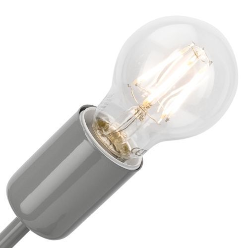 Lampe de table en métal Gris H:32cm stylé MADALYNN