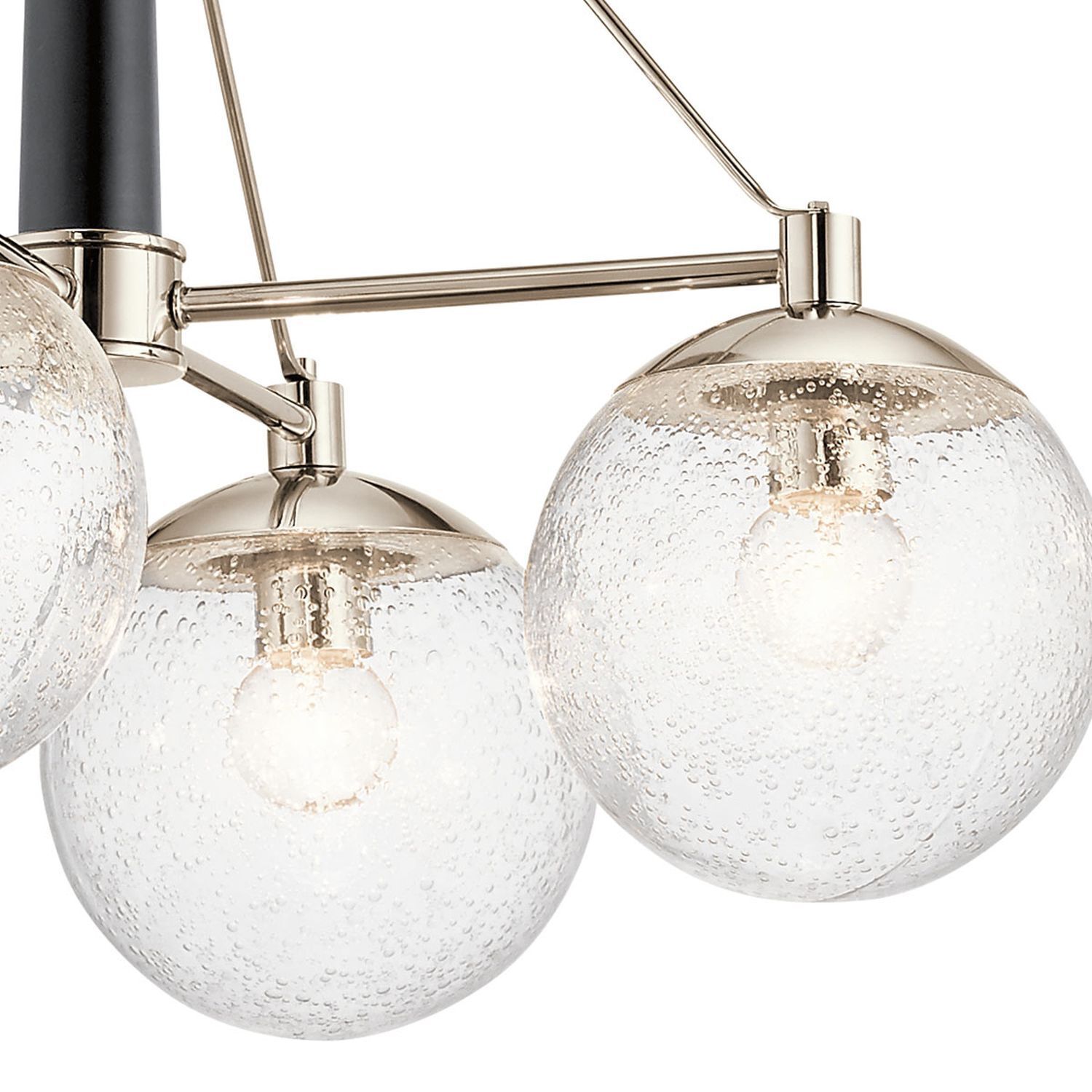 Suspension verre métal L : 70,3 cm Boule Abat-jour LIETA