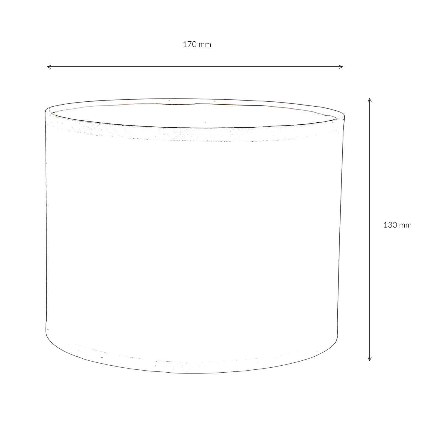 Abat-jour en tissu noir pour lampe de table E14 Zylinder