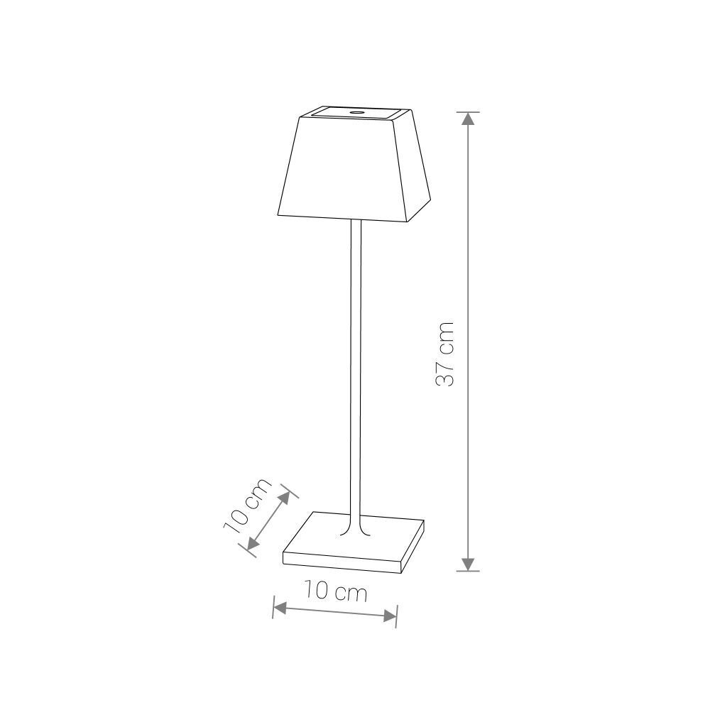 Lampe de table LED à intensité variable Touch IP54 décoratif extérieur