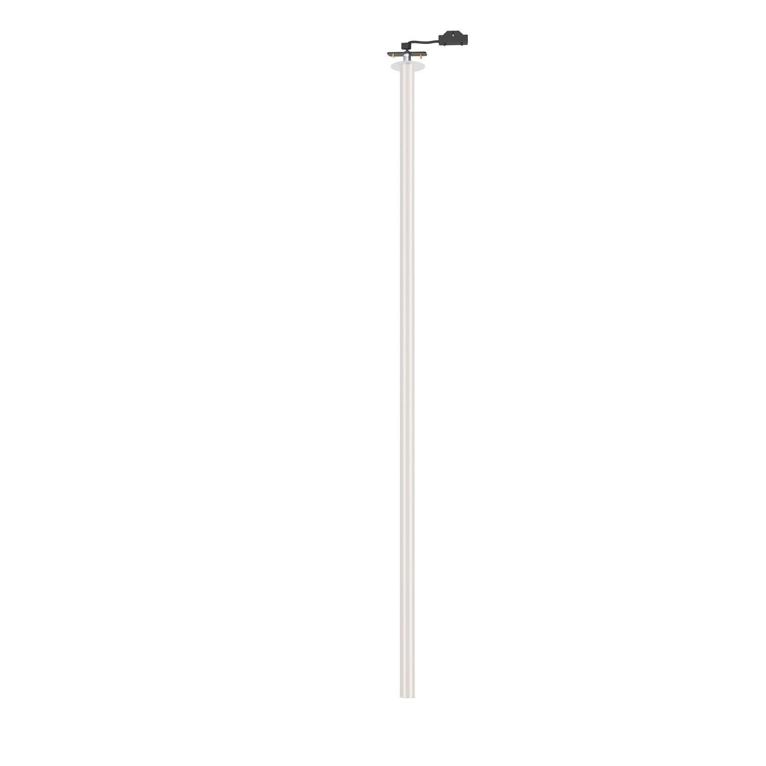 Spot rond encastré Ø6 cm blanc acier G9 accentué