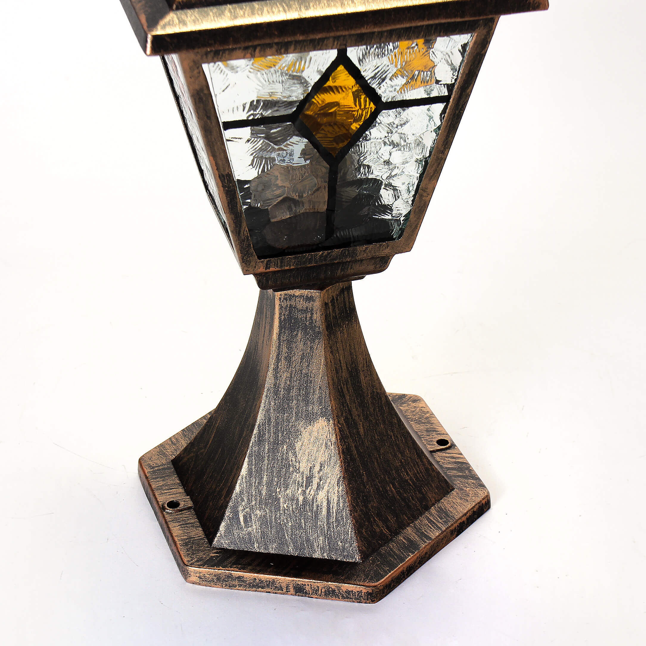 Lampe de socle rustique cuivre antique SALZBURG E27 Lampe, Axt, Gerät, Werkzeug, Waffe