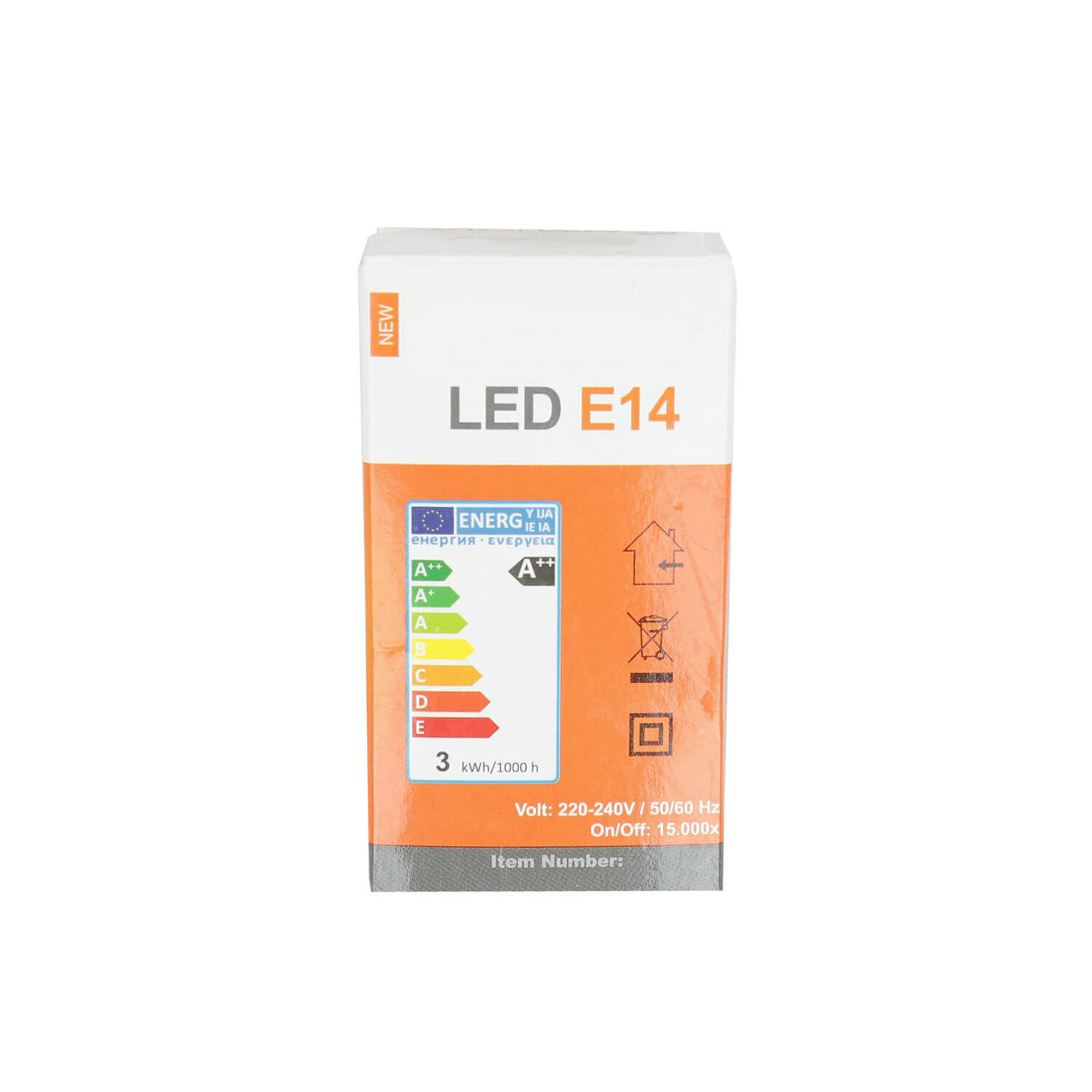 Ampoule LED E14 3 Watt 2800 K blanc chaud - LM10047