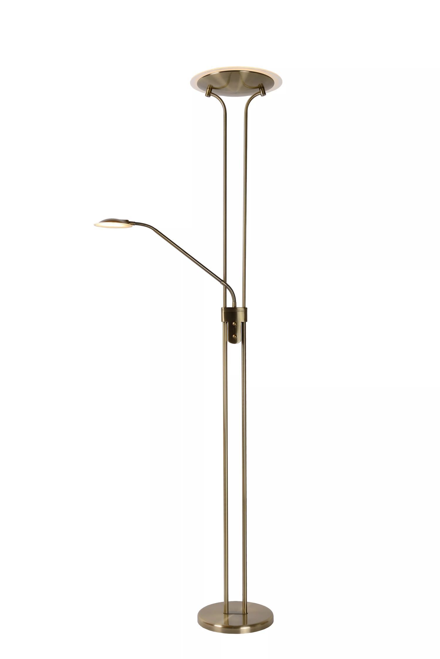 LED Deckenfluter Metall Bronze 180 cm Leselicht 3000 K Lampe