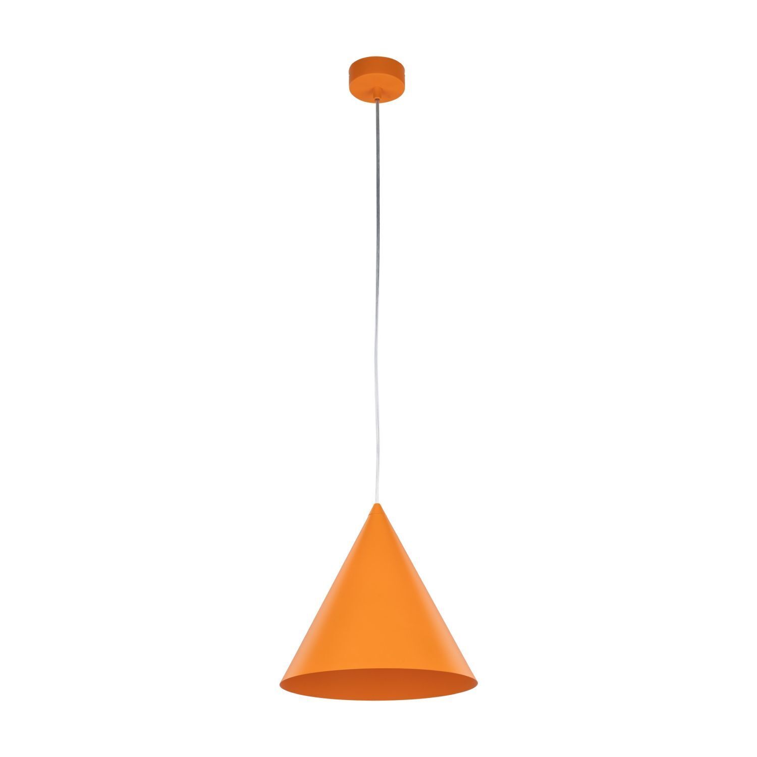 Suspension métal Ø 25 cm H : 160 cm réglable Orange E27 Lampe, Lampenschirm