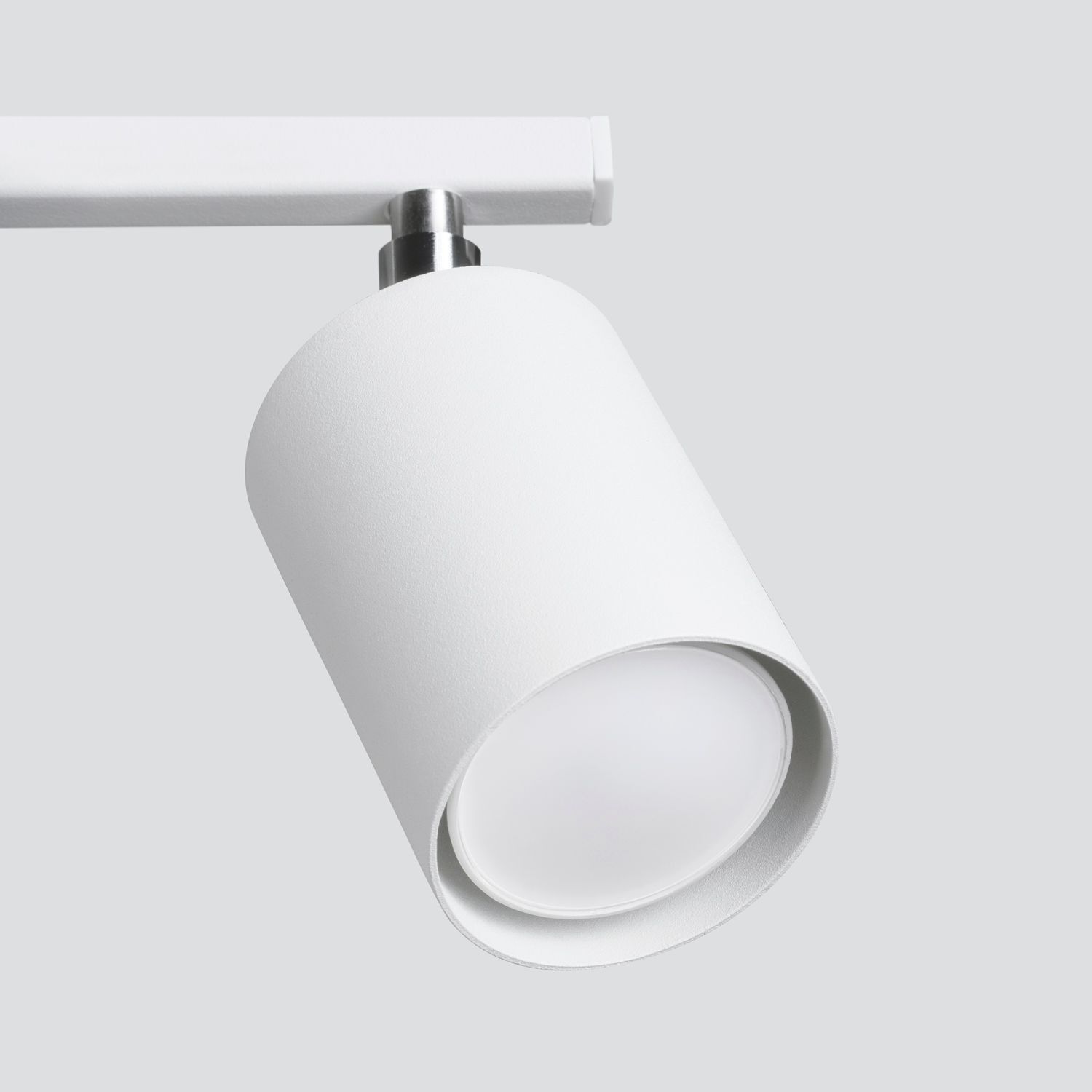 Spot de plafond GU10 3 flammes blanc métal orientable
